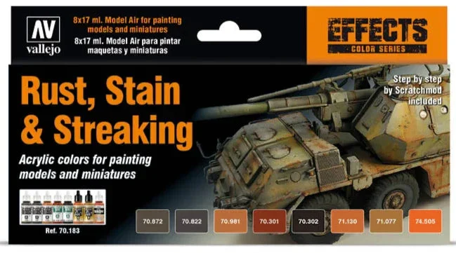 Vallejo Rust, Stains & Streaking 70.183