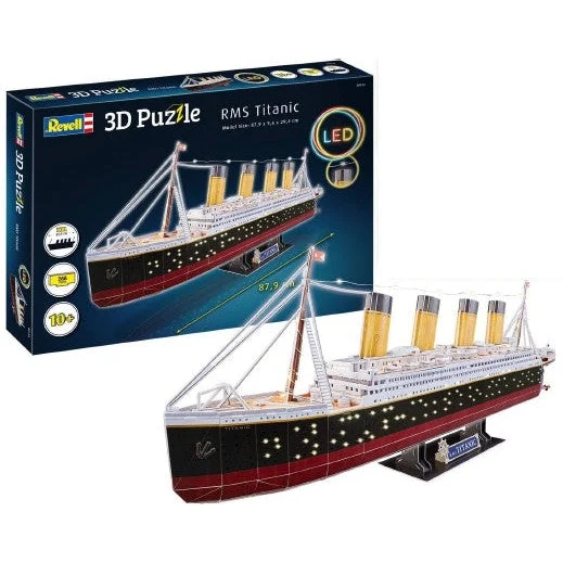 Revell RMS Titanic Ocean Liner 3D Foam Puzzle LED Edition (266pcs) - Revell Germany