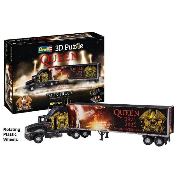 Revell Queen Tour Tractor Trailer 3D Foam Puzzle w/Rotating Plastic Wheels (128pcs) - Revell Germany