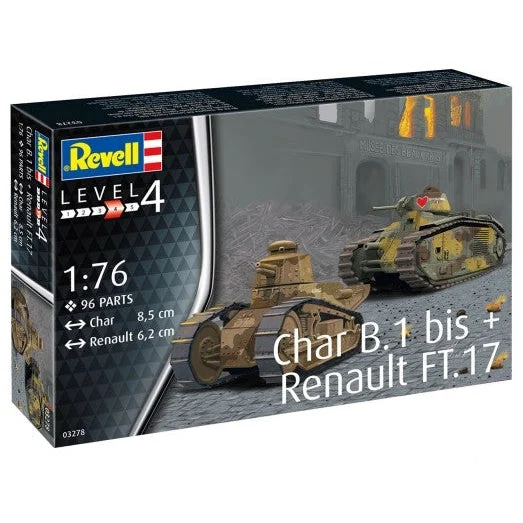 Revell 1/76 Char B1 bis & Renault FT17 Tanks - Revell Germany
