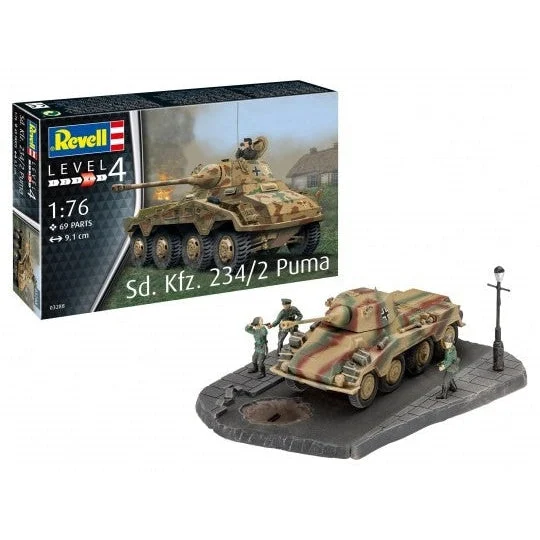 Revell 1/76 SdKfz 234/2 Puma Armored Vehicle - Revell Germany