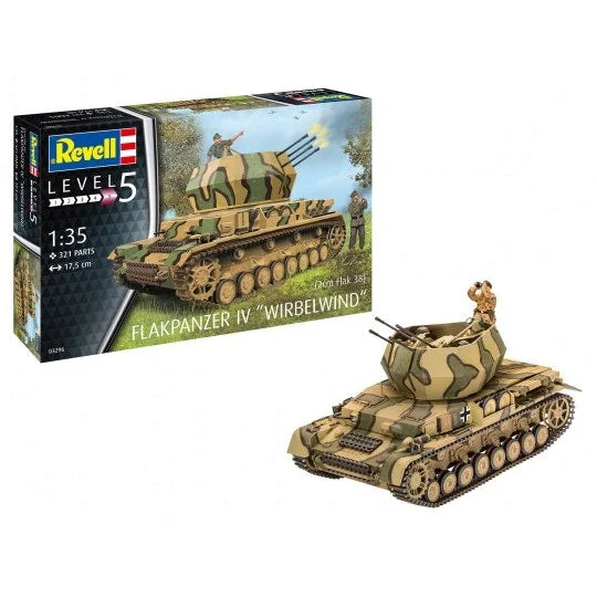 Revell 1/35 Flakpanzer IV Wirbelwind 2cm Flak38 Tank - Revell Germany