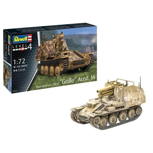 Revell 1/72 Sturmpanzer 38(t) Grille Ausf M Tank - Revell Germany