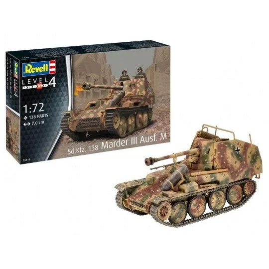 Revell 1/72 SdKfz 138 Marder III Ausf M Tank - Revell Germany