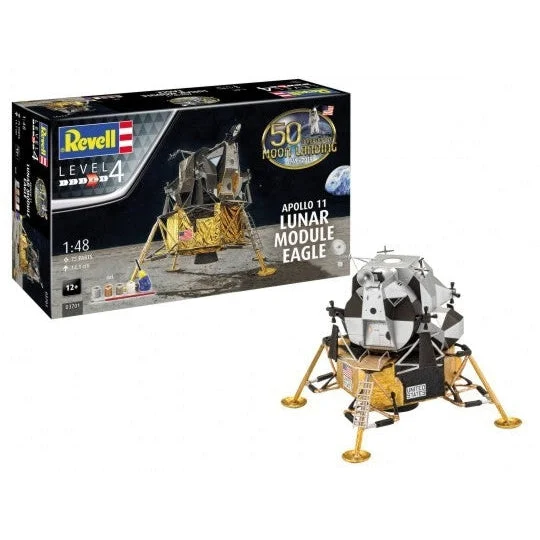 Revell 1/48 Apollo 11 Lunar Module Eagle w/paint & glue - Revell Germany