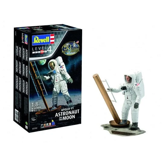 Revell 1/8 Apollo 11 Astronaut on the Moon 50th Anniversary w/paint & glue - Revell Germany