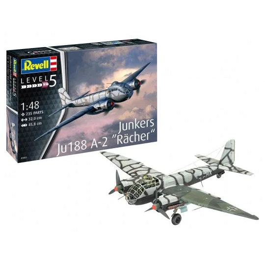 Revell 1/48 Junkers Ju188A2 Racher Aircraft - Revell Germany