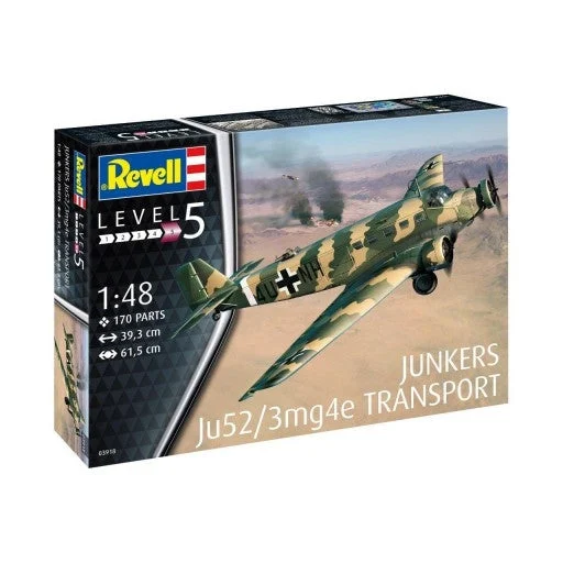 Revell 1/48 Junkers Ju52/3mg4e Transport Aircraft - Revell Germany
