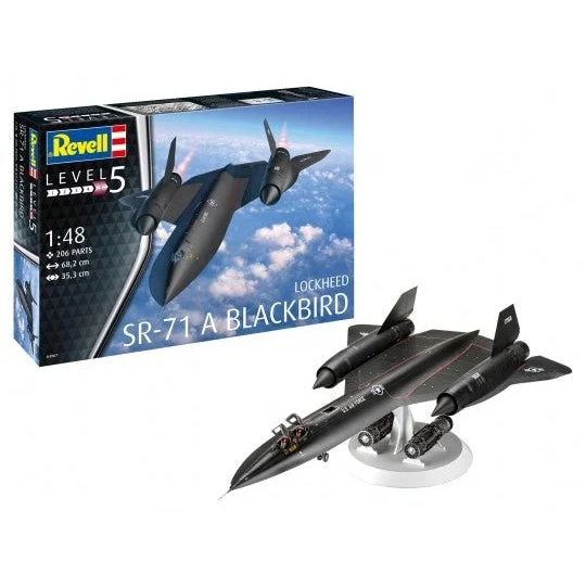 Revell 1/48 SR71A Blackbird Stealth Jet w/Display Stand & Exterior Engines - Revell Germany