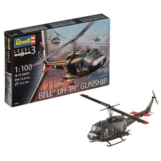 Revell 1/100 Bell UH1H Gunship Helicopter - Revell Germany
