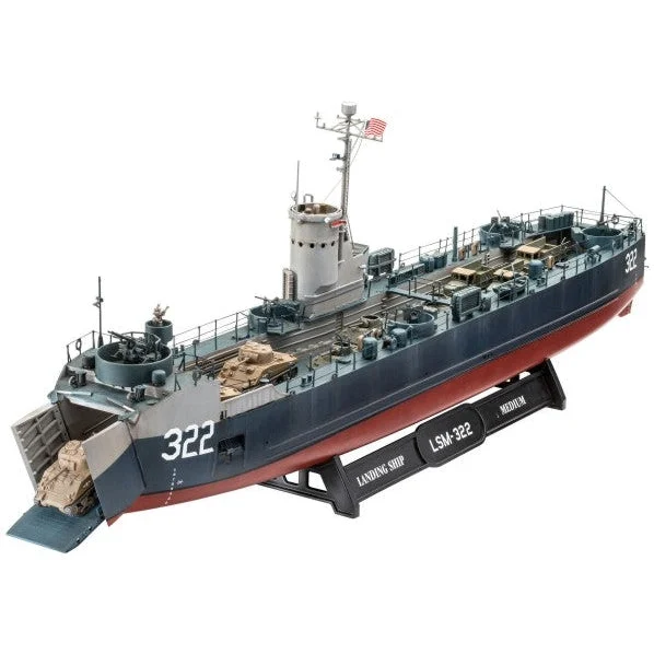 Revell 1/144 US Navy Landing Ship Medium w/Bofors 40mm Gun - Revell Germany