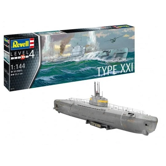 Revell 1/144 German Type XXI Submarine - Revell Germany