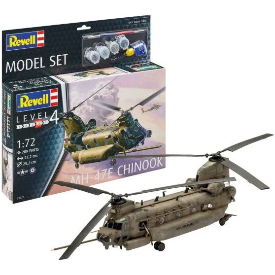 Revell 1/72 MH47E Chinook Helicopter w/paint & glue - Revell Germany