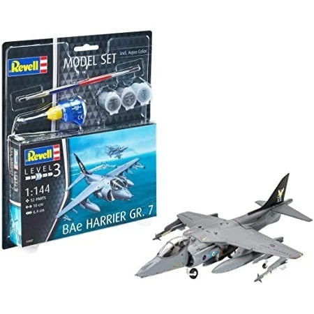 Revell 1/144 BAe Harrier Gr7 Aircraft w/paint & glue - Revell Germany