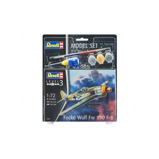 Revell 1/72 Focke Wulf Fw190F8 Fighter/Bomber w/paint & glue - Revell Germany