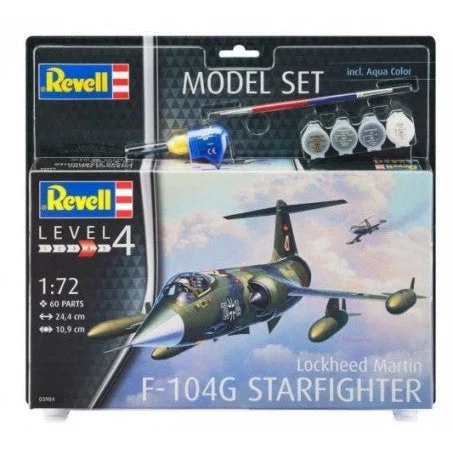 Revell 1/72 F104G Starfighter Interceptor Aircraft w/paint & glue - Revell Germany