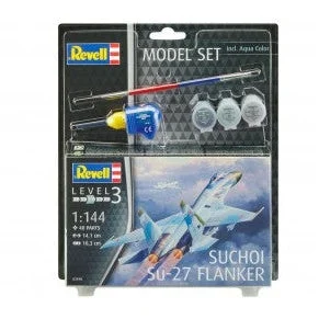 Revell 1/144 SU27 Flanker Combat Jet Fighter w/paint & glue - Revell Germany