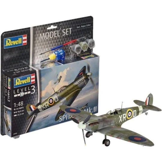 Revell 1/48 Spitfire Mk II Aircraft w/paint & glue - Revell Germany