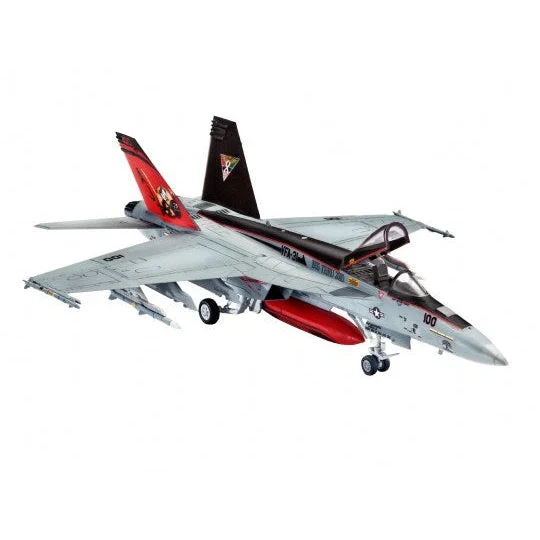 Revell 1/144 F/A18E Super Hornet Fighter w/paint & glue - Revell Germany