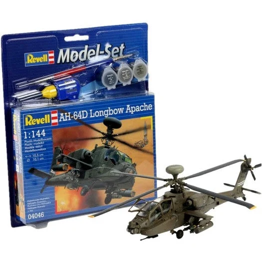 Revell 1/144 AH64D Longbow Apache Helicopter w/paint & glue - Revell Germany