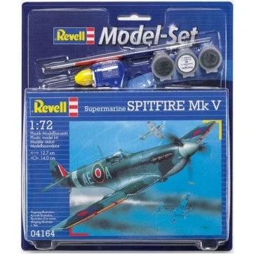 Revell 1/72 Spitfire Mk V Fighter w/paint & glue - Revell Germany