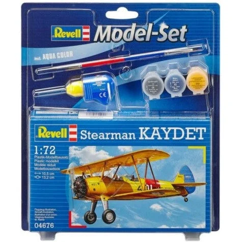 Revell 1/72 Stearman Kaydet BiPlane w/paint & glue - Revell Germany