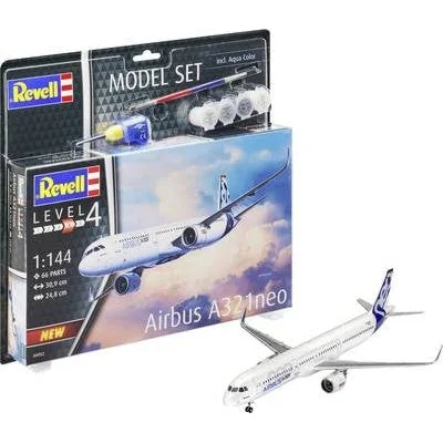 Revell 1/144 Airbus A321 Neo Airliner w/paint & glue - Revell Germany