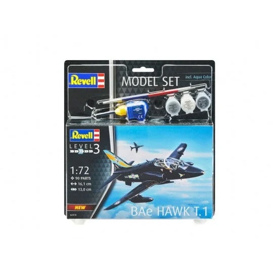 Revell 1/72 BAE Hawk T1 RAF Aircraft w/paint & glue - Revell Germany