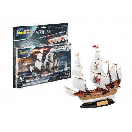 Revell 1/350 HMS Revenge Sailing Ship (Snap) w/paint & glue - Revell Germany