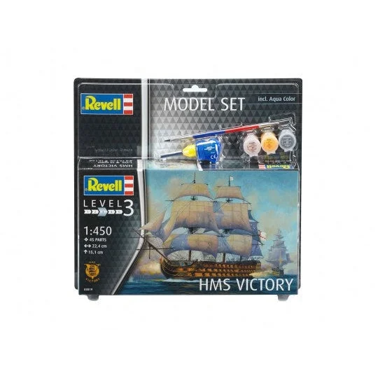 Revell 1/450 HMS Victory Sailing Ship w/paint & glue - Revell Germany