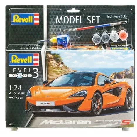 Revell 1/24 McLaren 570S Sports Car w/paint & glue - Revell Germany