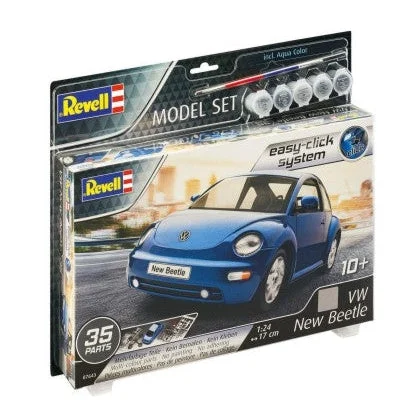 Revell 1/24 VW New Beetle Car (Snap) w/paint & glue - Revell Germany
