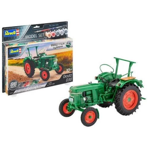 Revell 1/24 Deutz D30 Diesel Tractor (Snap) w/paint & glue - Revell Germany