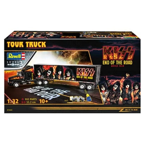 Revell 1/32 KISS Tour End of the Road Tractor Trailer w/paint & glue - Revell Germany