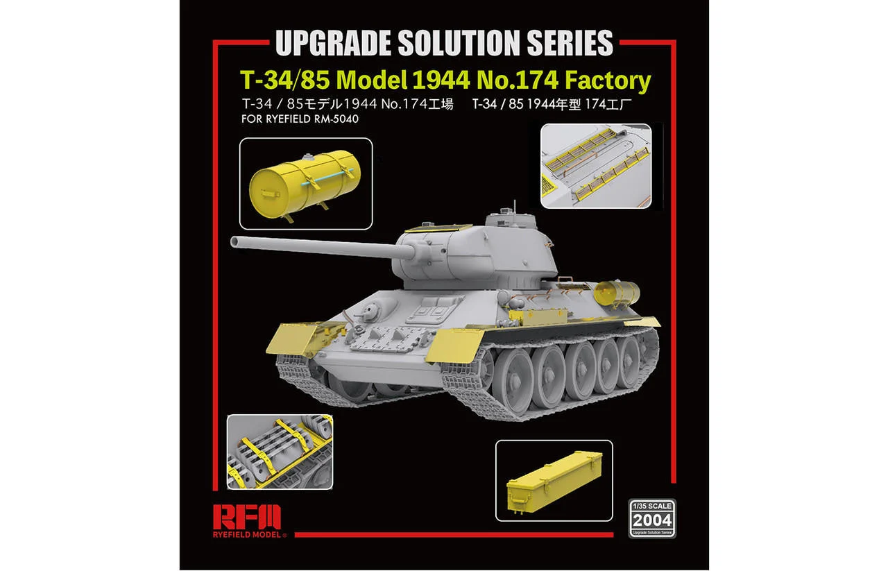 Ryefield 1/35 Ryefield Model Upgrade for T-34/85 1944 174