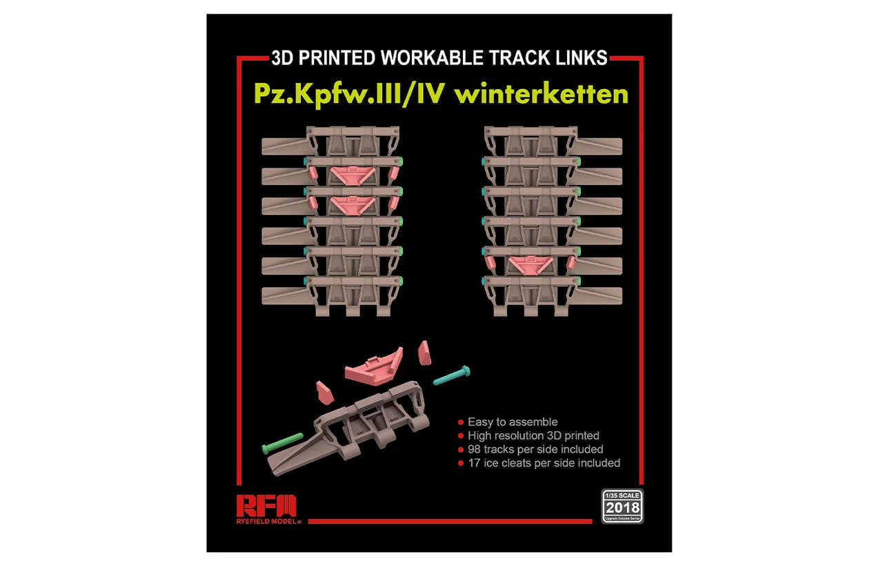 Ryefield 1/35 Ryefield Model Workable Track Links Pz.III/IV