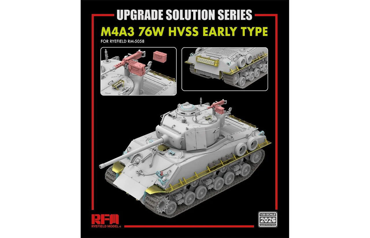 Ryefield 1/35 Ryefield Model Upgrade set for 5058 M4A3 76W HVSS