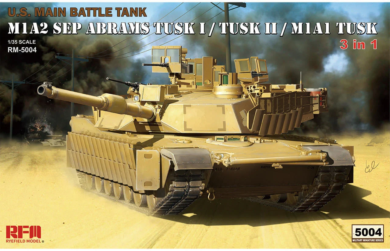 Ryefield 1/35 Ryefield Model M1A2 Tusk I/Tusk II Battle T