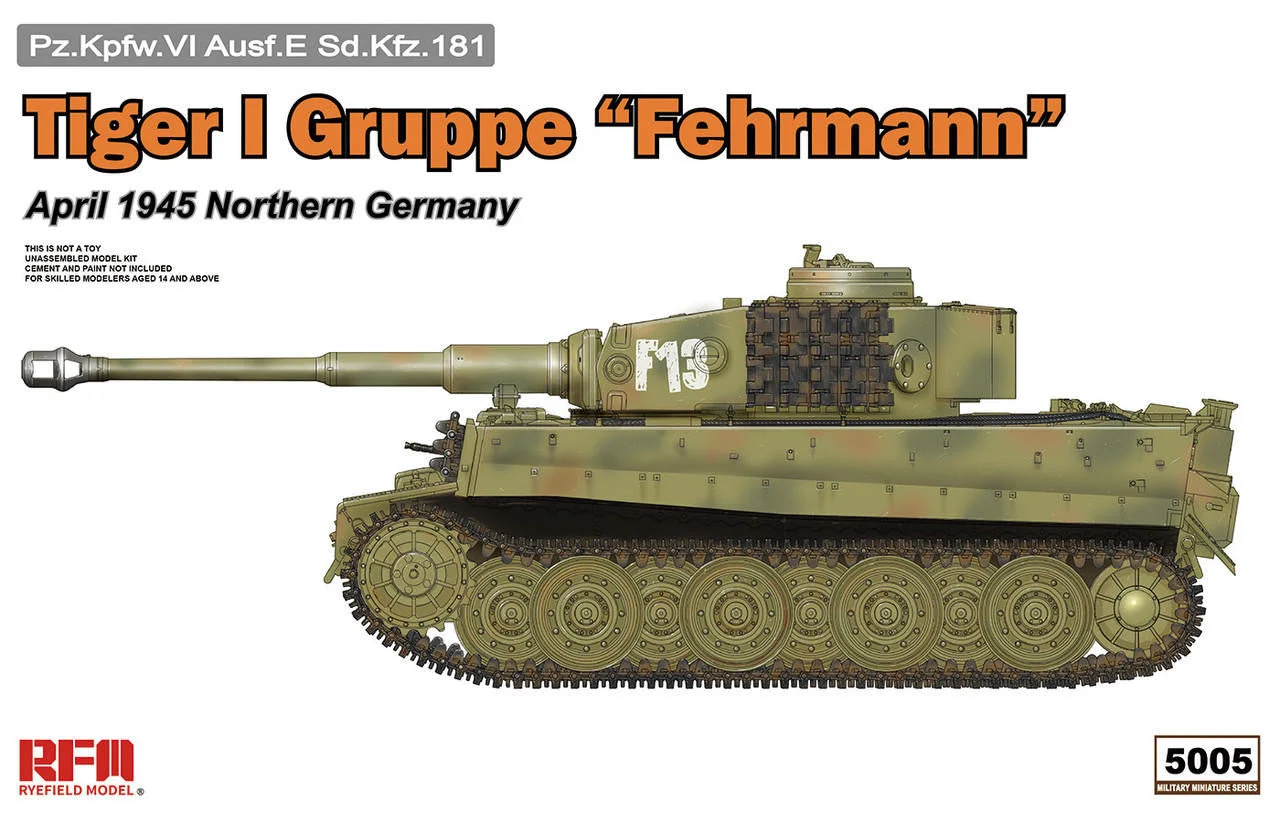 Ryefield 1/35 Ryefield Model Tiger I Gruppe Fehrmann Field