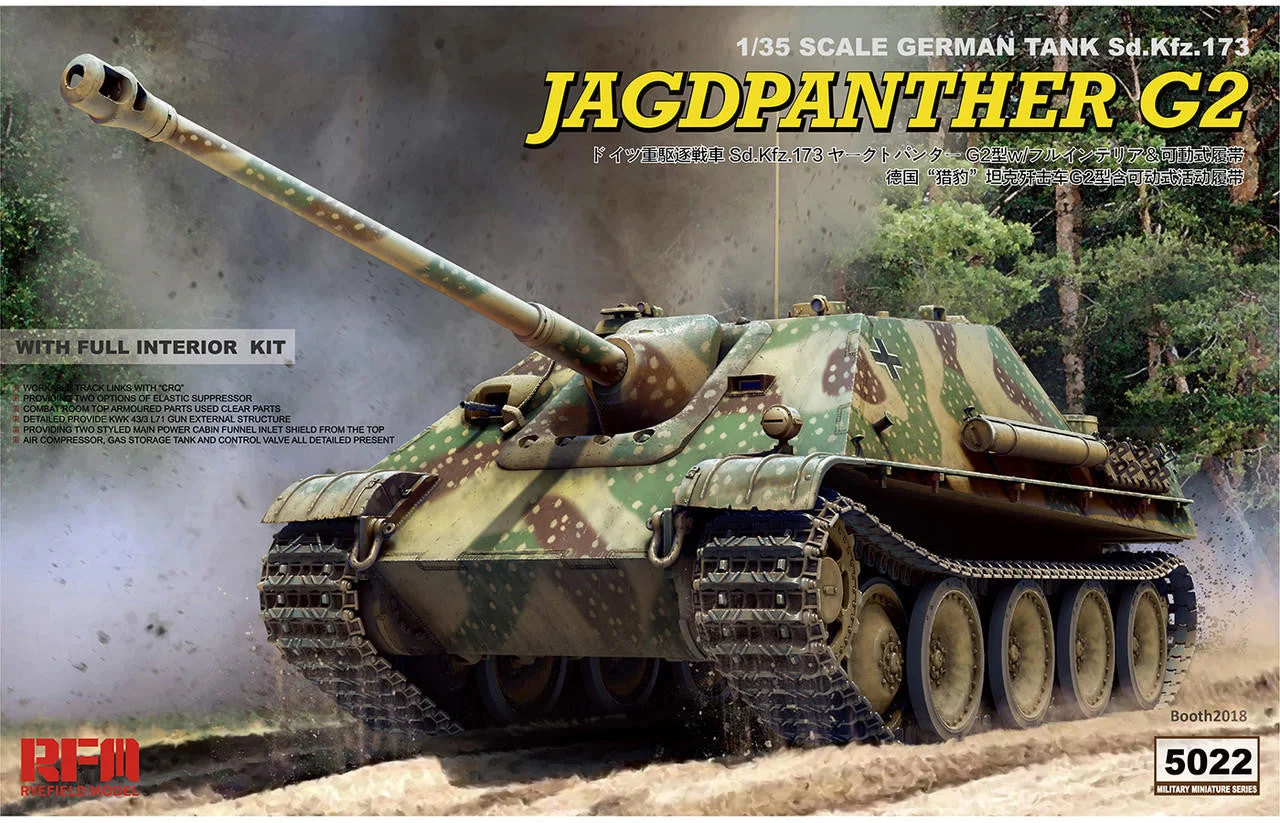Ryefield 1/35 Ryefield Model Jagdpanther G2 w/Full Interior