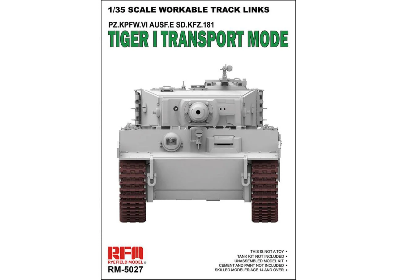 Ryefield 1/35 Ryefield Model Workable Track Links Tiger I 1