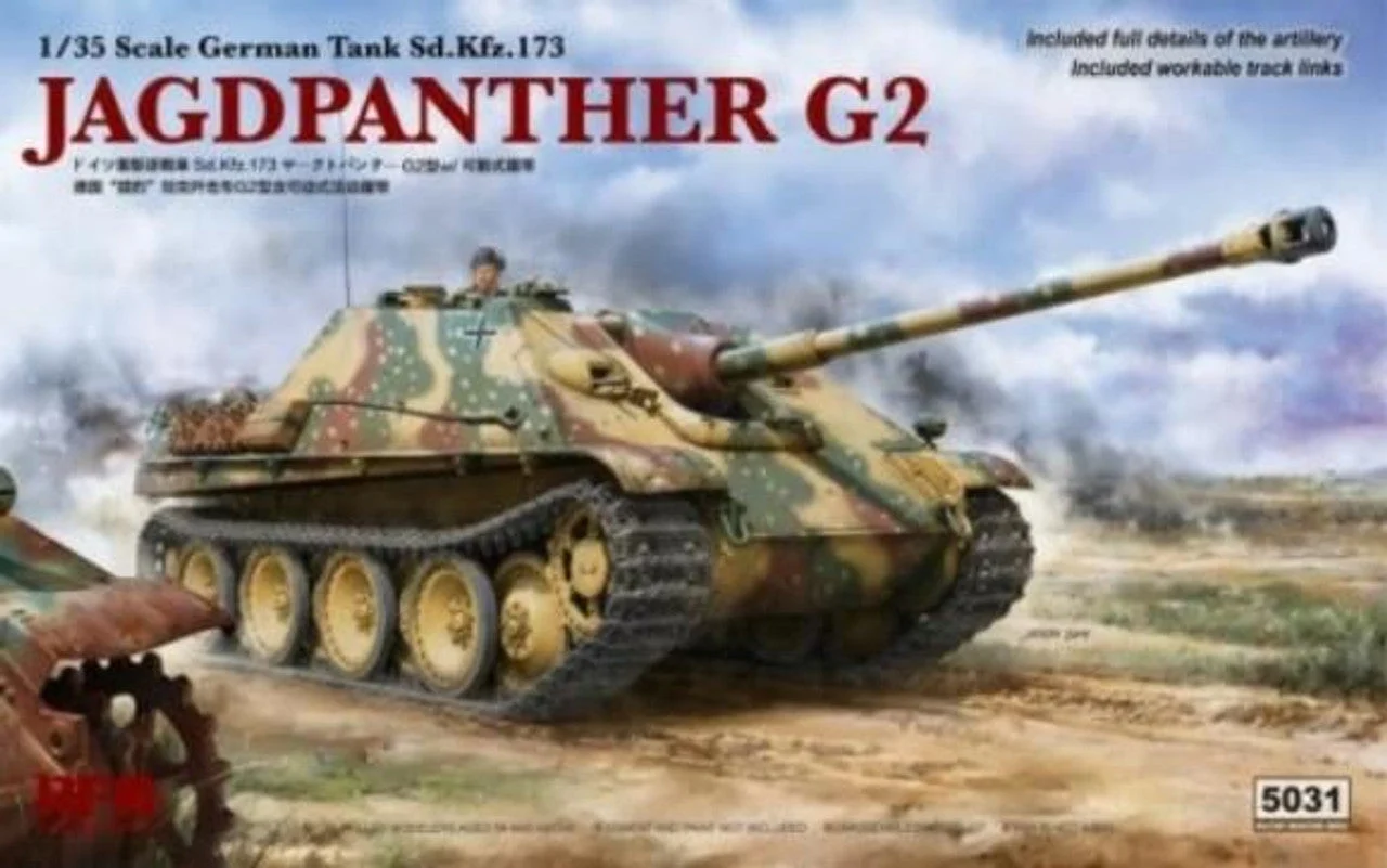 Ryefield 1/35 Ryefield Model JAGDPANTHER G2 w/working track