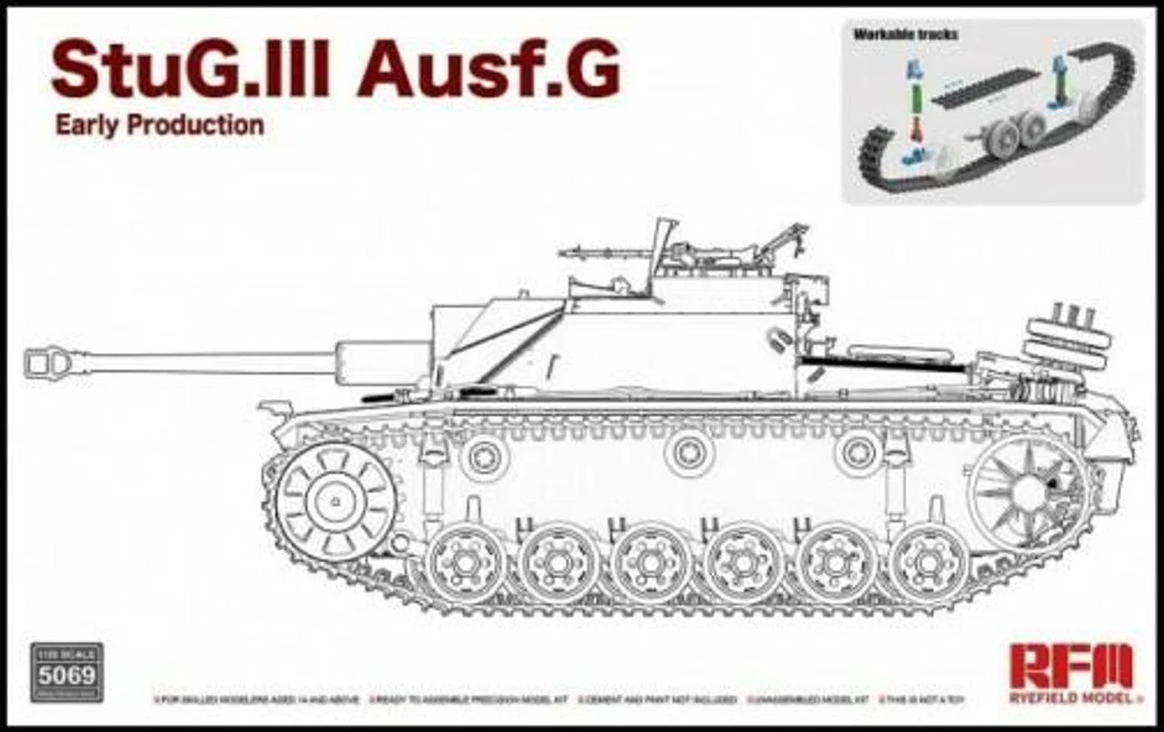 Ryefield 1/35 Ryefield Model Stug.III Ausf.G Early Prod. w/