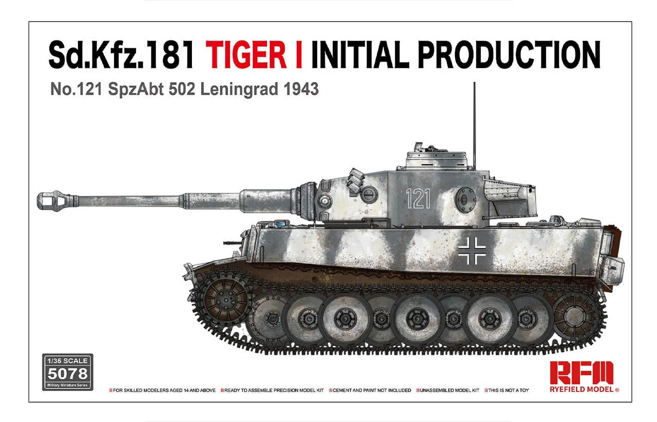 Ryefield 1/35 Ryefield Model "Sd.KfZ.181Tiger I initial production No.121 with