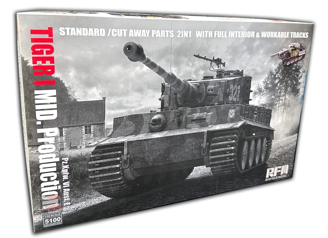 Ryefield 1/35 Ryefield Pz.Kpfw. VI Ausf. E Tiger I Mid Production