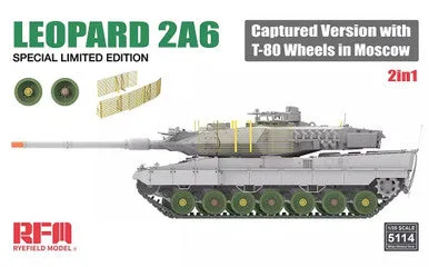1/35 Ryefield Leopard 2A6 Captured Plastic Model Kit