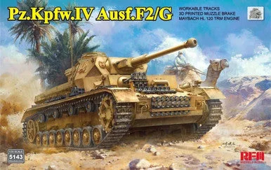 1/35 Ryefield Sd.Kfz.161/1 Panzerkampfwagen IV Ausf. F2/G Plastic Model Kit