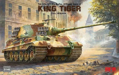 1/35 Ryefield Sd.Kfz. 182 Pz.Kpfw. VI Tiger Ausf. B King Tiger Plastic Model Kit