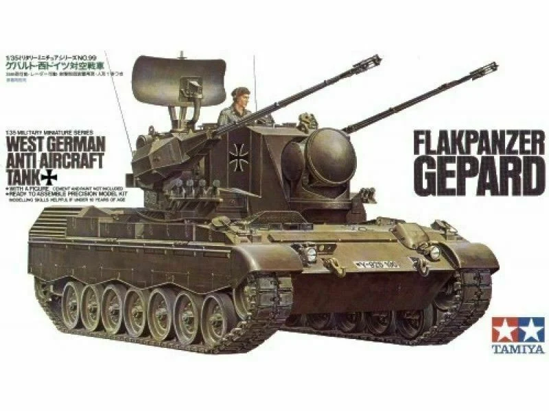 Tamiya 1/35 West German Flkpnzr Gepard Kit - 35099