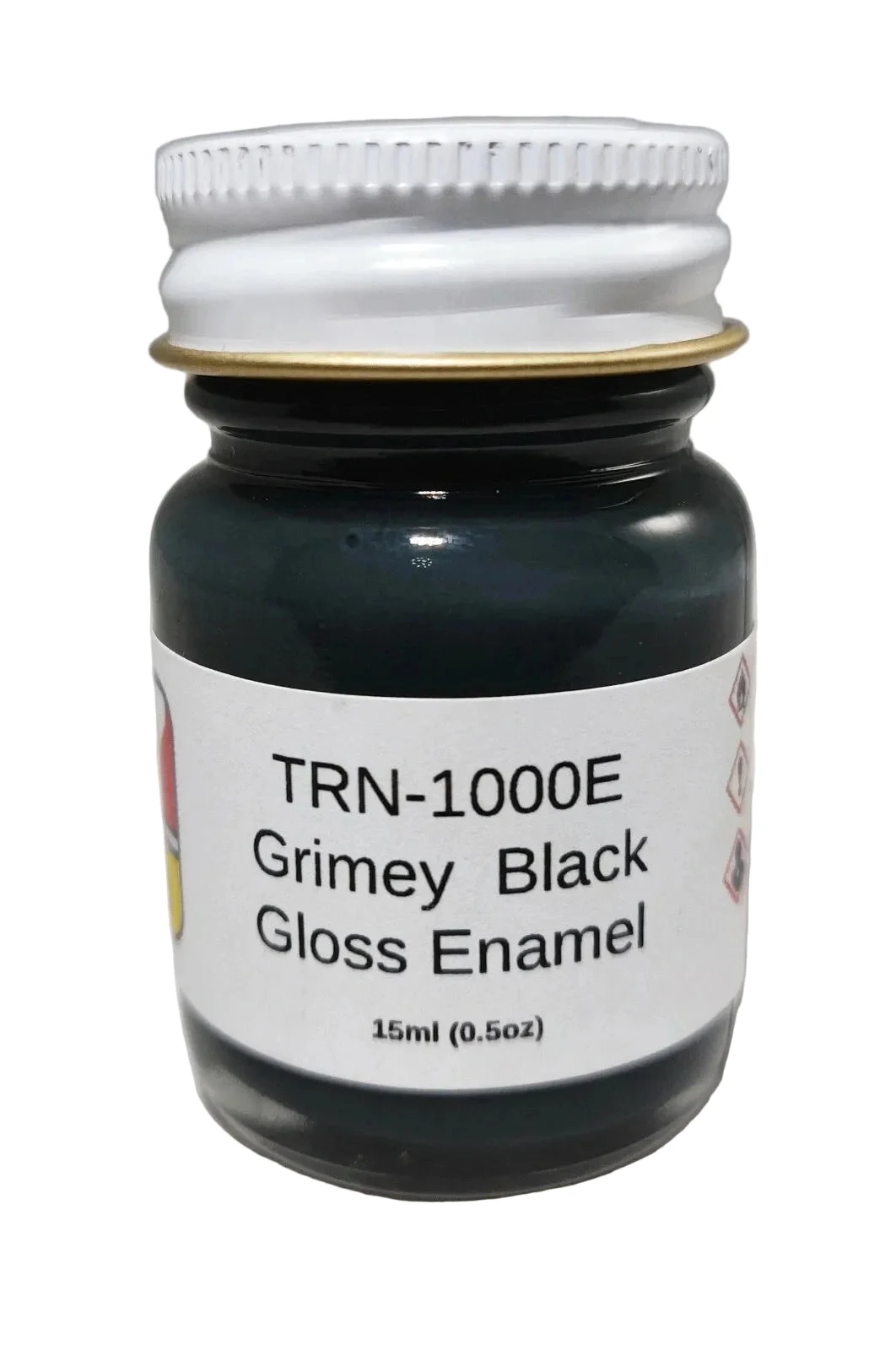 MCW Finishes Grimey Black Enamel Paint 1/2oz Jar - TRN1000E